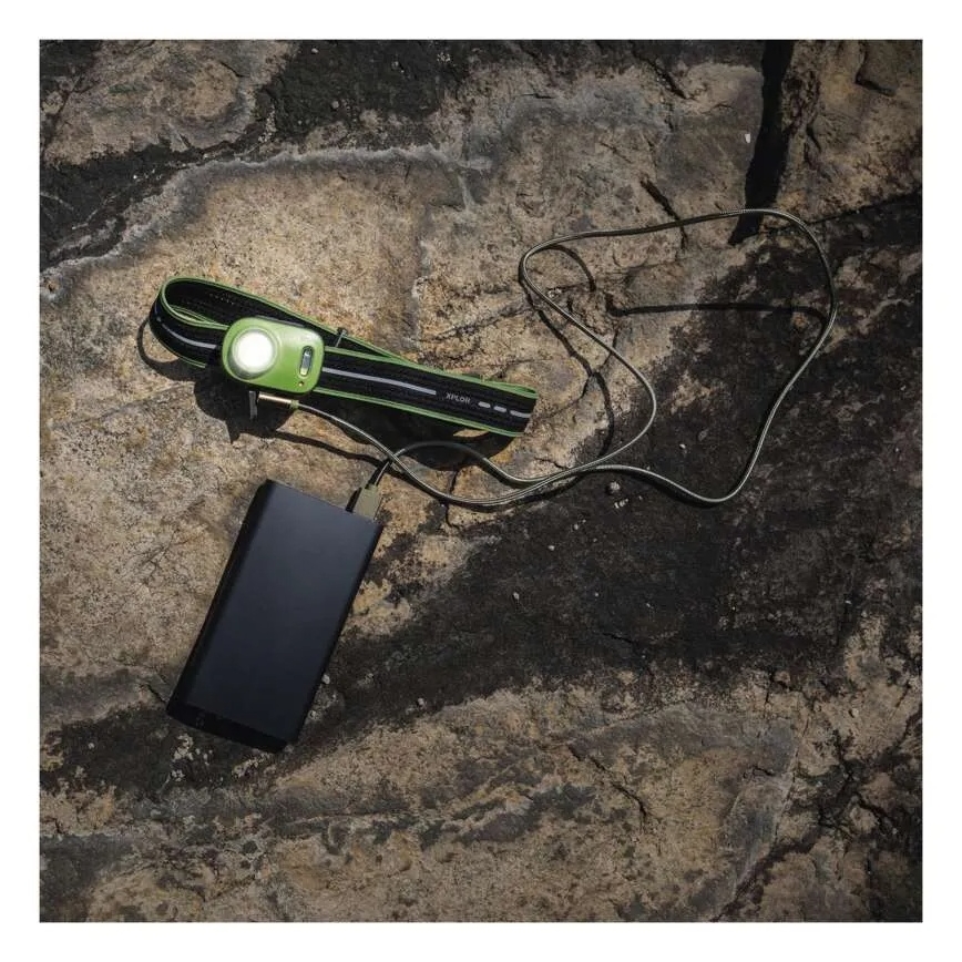 Rechargeable LED Headlamp LED/USB 1600 mAh IPX6