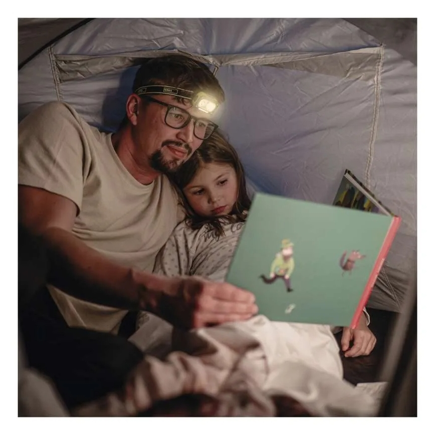 Rechargeable LED Headlamp, USB, IP43, 800 mAh