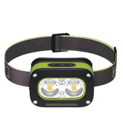 Rechargeable LED Headlamp, USB, IP43, 800 mAh