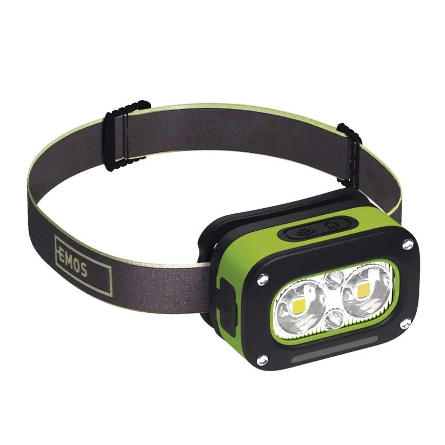 Rechargeable LED Headlamp, USB, IP43, 800 mAh
