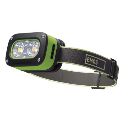 Rechargeable LED Headlamp, USB, IP43, 800 mAh