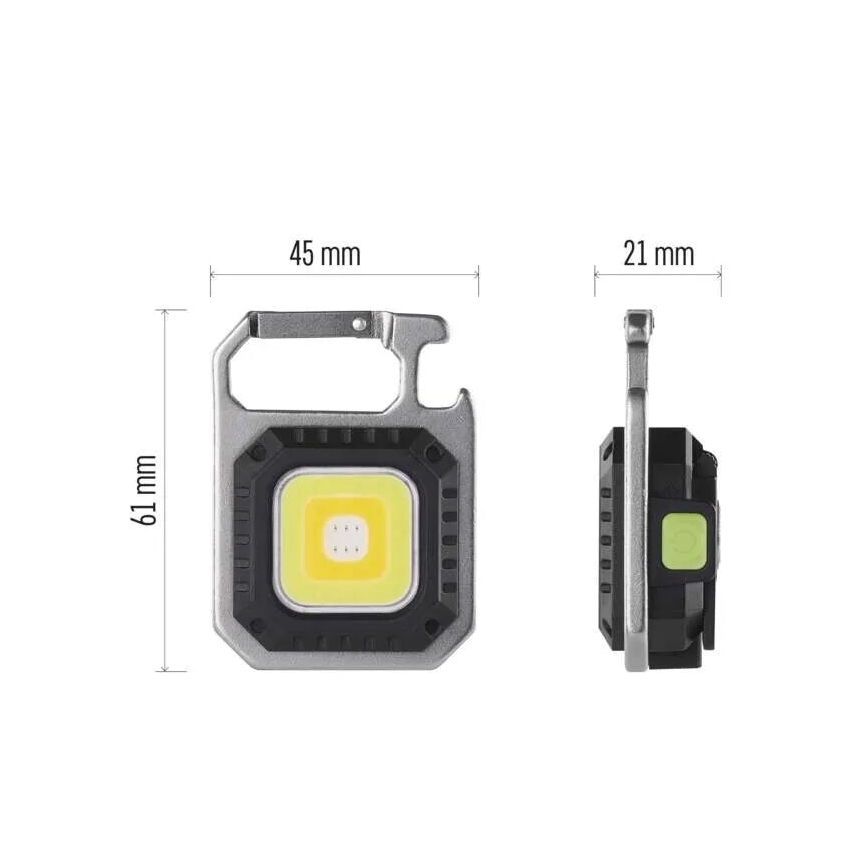 Rechargeable LED flashlight LED/USB/3,7V IP44 750 lm 400 mAh