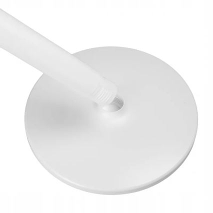 LED Rechargeable Pedestal Fan with LED Lighting LED/4.8W/5V USB 7200 mAh White + Remote Control