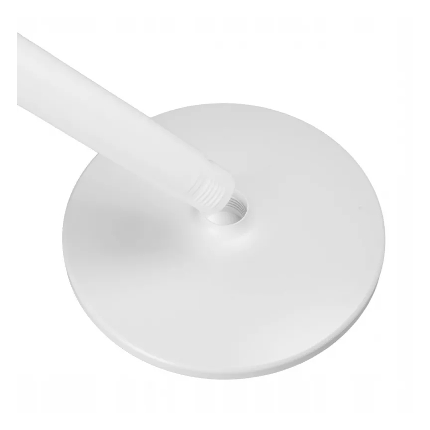 LED Rechargeable Pedestal Fan with LED Lighting LED/4.8W/5V USB 7200 mAh White + Remote Control