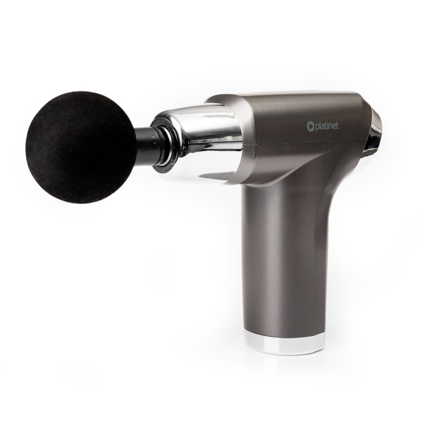 Rechargeable massage gun with 4 heads 25W/5V 1200 mAh
