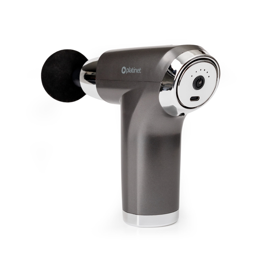 Rechargeable massage gun with 4 heads 25W/5V 1200 mAh
