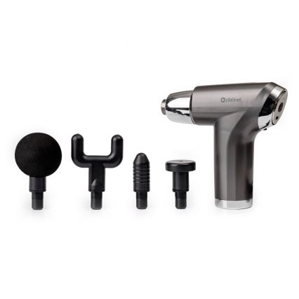 Rechargeable massage gun with 4 heads 25W/5V 1200 mAh