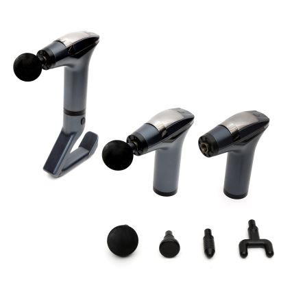 Rechargeable massage gun with 4 heads and strap 25W/5V 1500 mAh