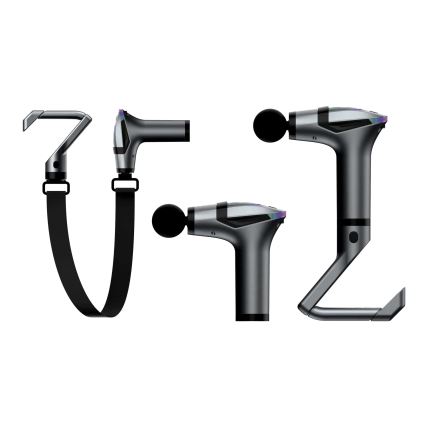 Rechargeable massage gun with 4 heads and strap 25W/5V 1500 mAh