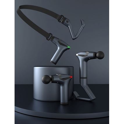Rechargeable massage gun with 4 heads and strap 25W/5V 1500 mAh