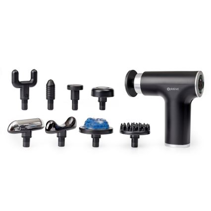 Rechargeable massage gun with 9 heads 25W/5V 1200 mAh