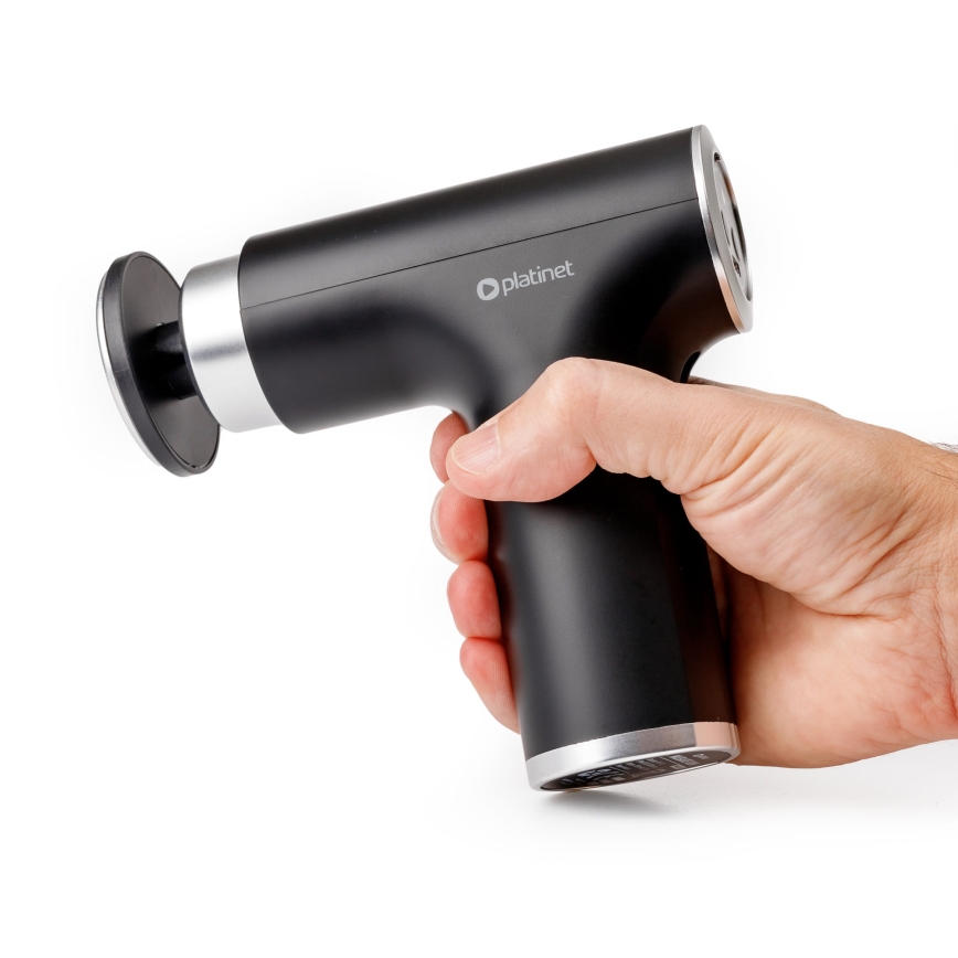 Rechargeable massage gun with 9 heads 25W/5V 1200 mAh