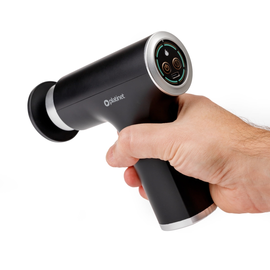Rechargeable massage gun with 9 heads 25W/5V 1200 mAh