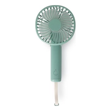 Rechargeable Pocket Fan 5W/5V 1200 mAh Turquoise
