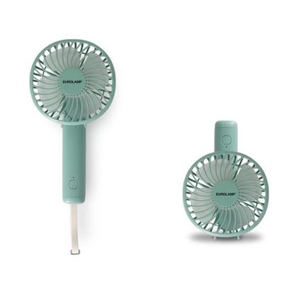 Rechargeable Pocket Fan 5W/5V 1200 mAh Turquoise