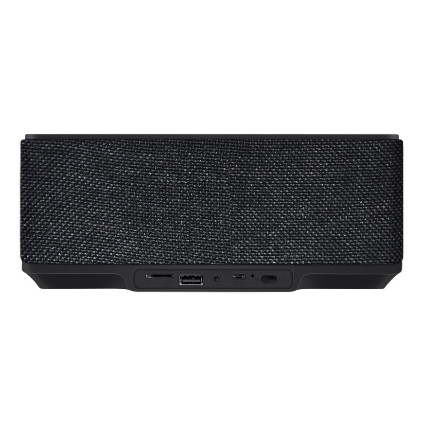 Rechargeable speaker with LCD display, alarm clock and wireless charging 6in1 10W/3600 mAh