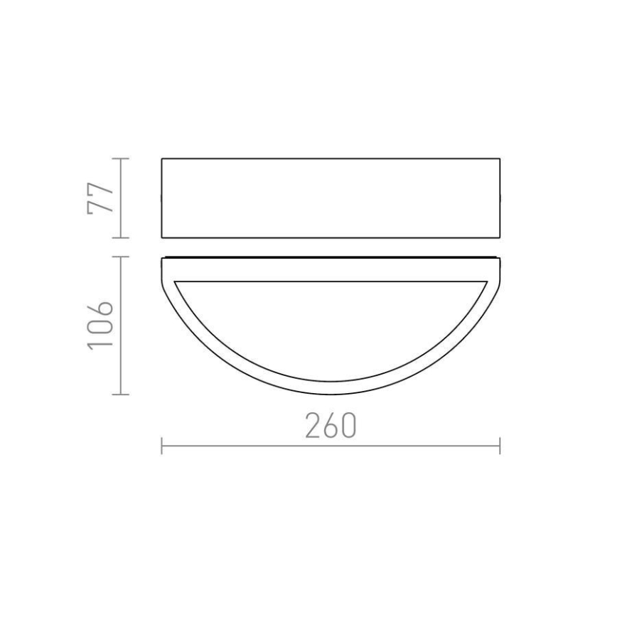 RED - Design Rendl - R10364 - Outdoor wall light LESA 1xE27/26W/230V IP54