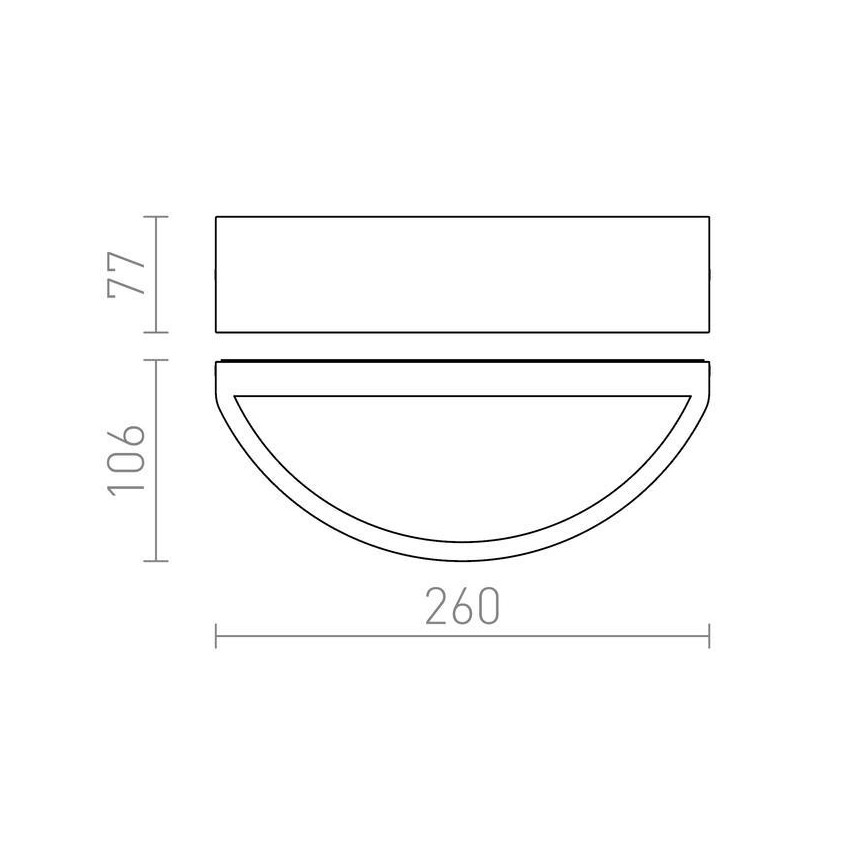 RED - Design Rendl - R10365 - Outdoor wall light LESA 1xE27/26W/230V IP54