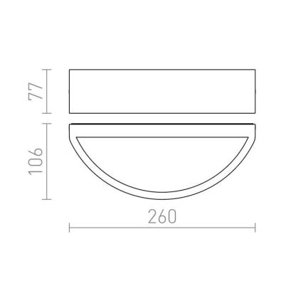 RED - Design Rendl -R10366 - Outdoor wall light LESA 1xE27/26W/230V IP54