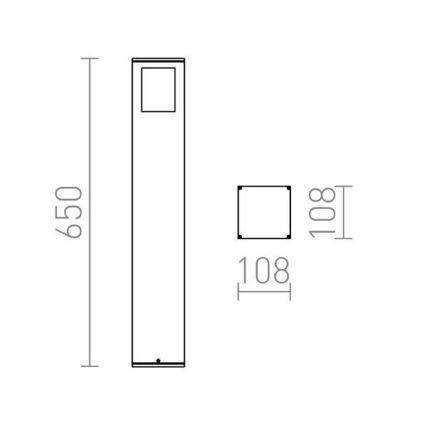 RED - Design Rendl - R10433 - Outdoor lamp PONDER 1xE27/18W/230V IP44 black