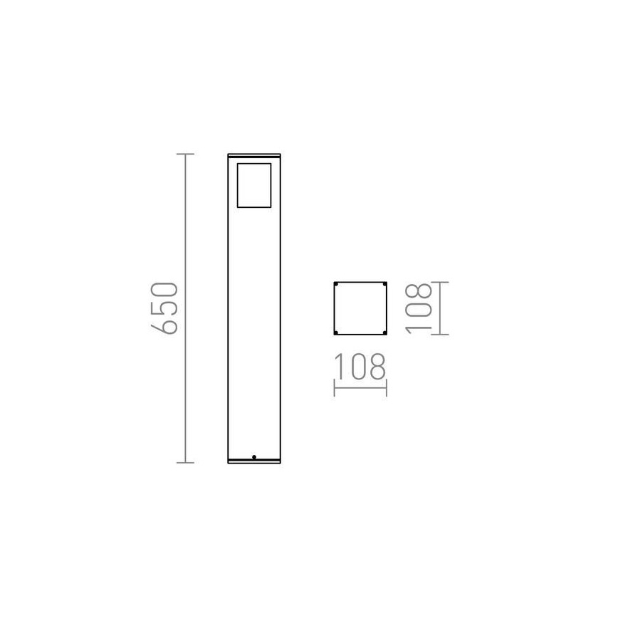 RED - Design Rendl - R10433 - Outdoor lamp PONDER 1xE27/18W/230V IP44 black