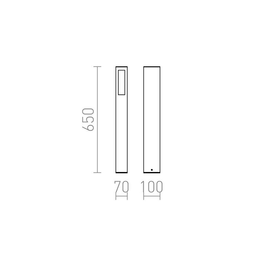 RED - Design Rendl - R10441 - Outdoor lamp TREEZA 1xE27/26W/230V IP54