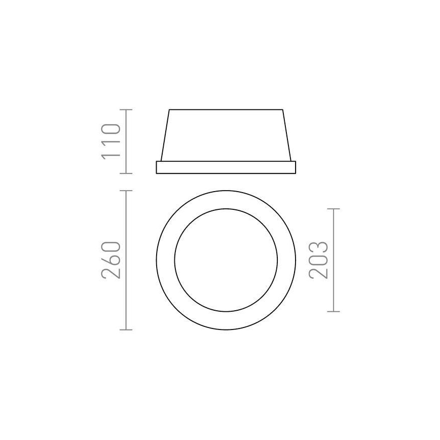 RED - Design Rendl - R10444 - Recessed light MIA 2xE27/40W/230V