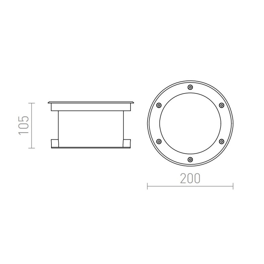 RED - Design Rendl - R10532 - LED Outdoor surface-mounted light TERRA LED/20W/230V IP67