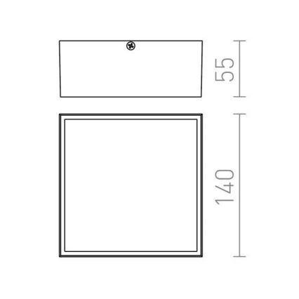 RED - Design Rendl- R11967 - LED Outdoor ceiling light BONO LED/4W/230V IP54