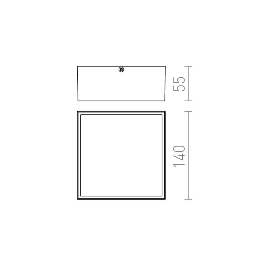 RED - Design Rendl- R11967 - LED Outdoor ceiling light BONO LED/4W/230V IP54