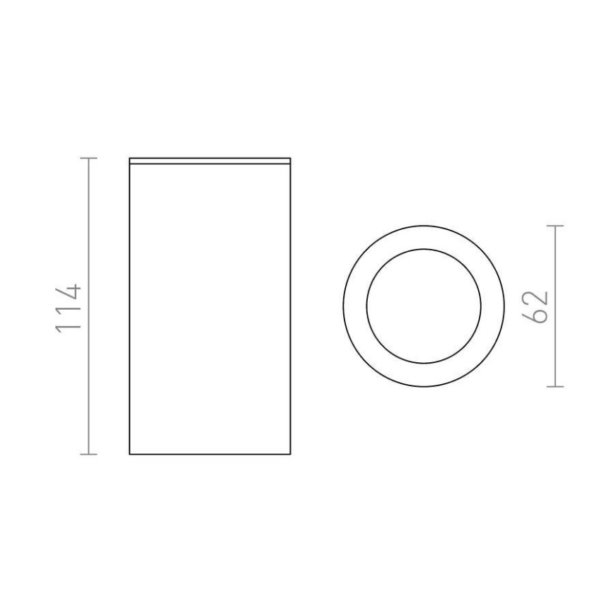 RED - Design Rendl - R12043 - Spotlight MOMA 1xGU10/35W/230V white