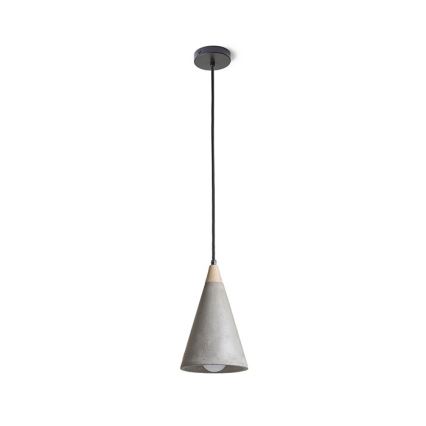 RED - Design Rendl - R12380 - Chandelier on a string HEIDI 1xE27/28W/230V concrete/wood
