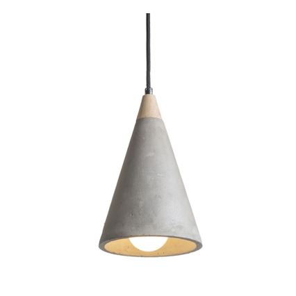RED - Design Rendl - R12380 - Chandelier on a string HEIDI 1xE27/28W/230V concrete/wood