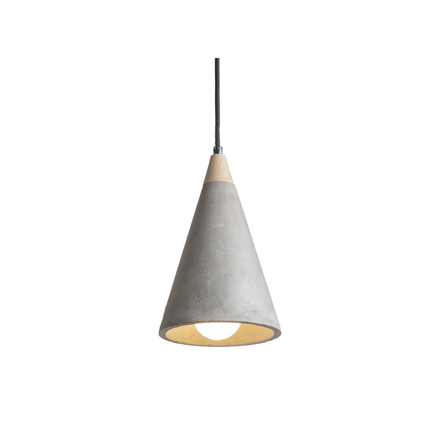 RED - Design Rendl - R12380 - Chandelier on a string HEIDI 1xE27/28W/230V concrete/wood