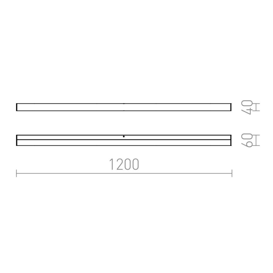 RED - Design Rendl - R12405 - LED Bathroom mirror lighting LEVIA LED/24W/230V IP44