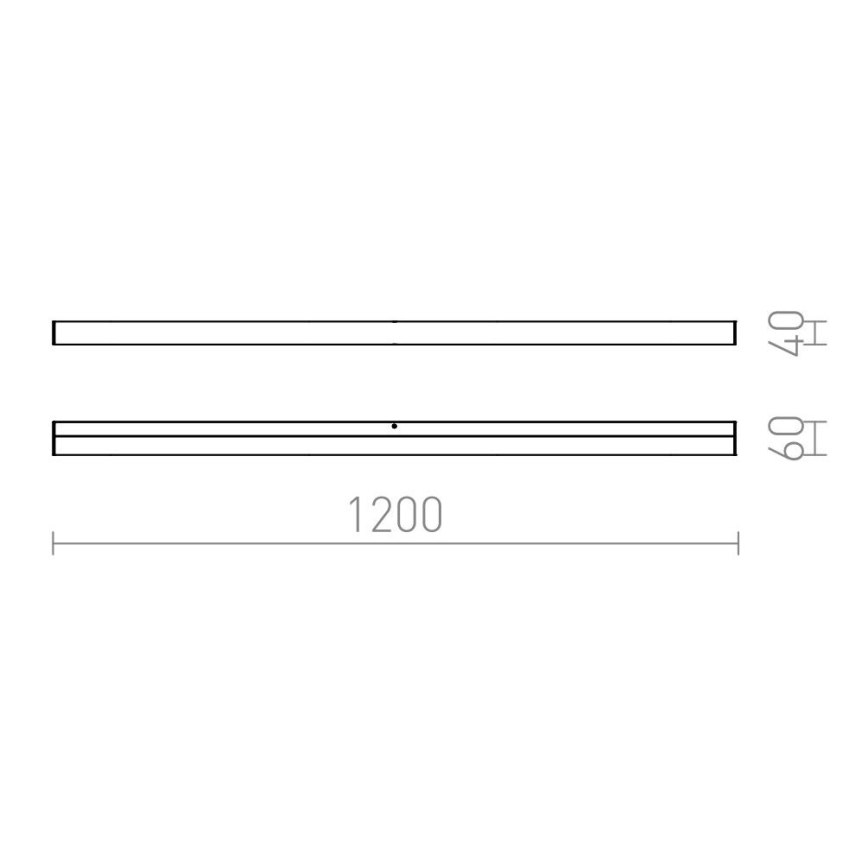 RED - Design Rendl - R12406 - LED Bathroom mirror lighting LEVIA LED/24W/230V IP44