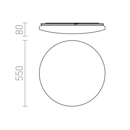RED - Design Rendl - R12434 - LED Ceiling light SEMPRE LED/56W/230V round