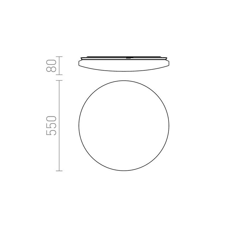 RED - Design Rendl - R12434 - LED Ceiling light SEMPRE LED/56W/230V round