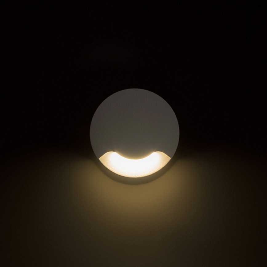 RED - Design Rendl - R12615 - LED Outdoor built-in light KICK LED/1W/230V IP54
