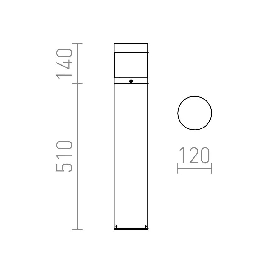 RED - Design Rendl - R12626 - LED Outdoor lamp ABAX LED/15W/230V IP54 anthracite