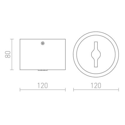 RED - Design Rendl - R12633 - LED Dimmable spotlight KELLY LED/15W/230V white