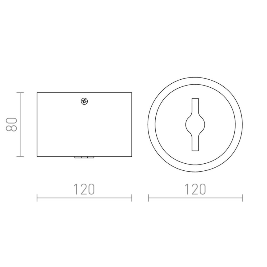 RED - Design Rendl-R12634 - LED Dimmable spotlight KELLY 15W/230V black