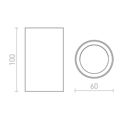 RED - Design Rendl - R12667 - Spotlight GAYA 1xGU10/35W/230V white