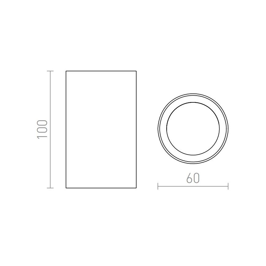 RED - Design Rendl - R12667 - Spotlight GAYA 1xGU10/35W/230V white