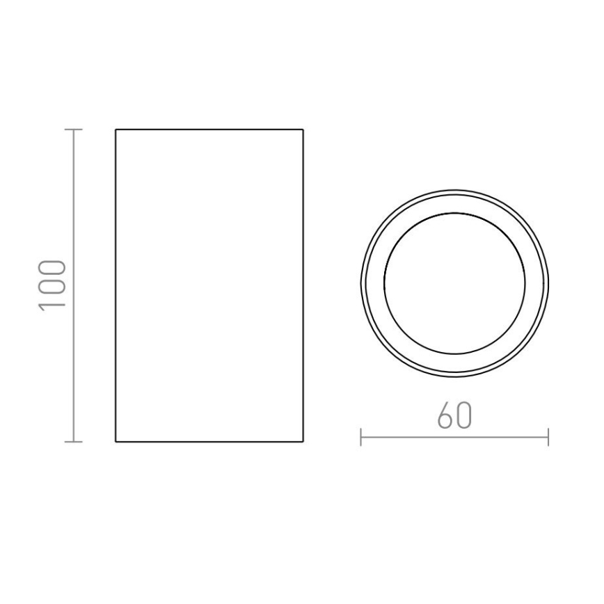 RED - Design Rendl - R12668 - Spotlight GAYA 1xGU10/35W/230V