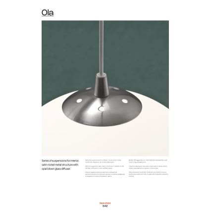 Redo 01-1066 - Chandelier on a string OLA 2xE27/42W/230V d. 40 cm