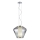 Redo 01-1139 - FUSION cable-suspended pendant lamp 1xE27/42W/230V, Ø 30 cm, polished chrome/smoked glass