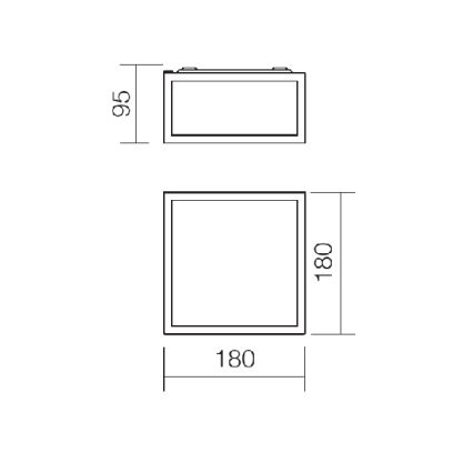 Redo 01-1236 - EGO LED Bathroom Ceiling Light LED/12W/230V IP44, Polished Chrome