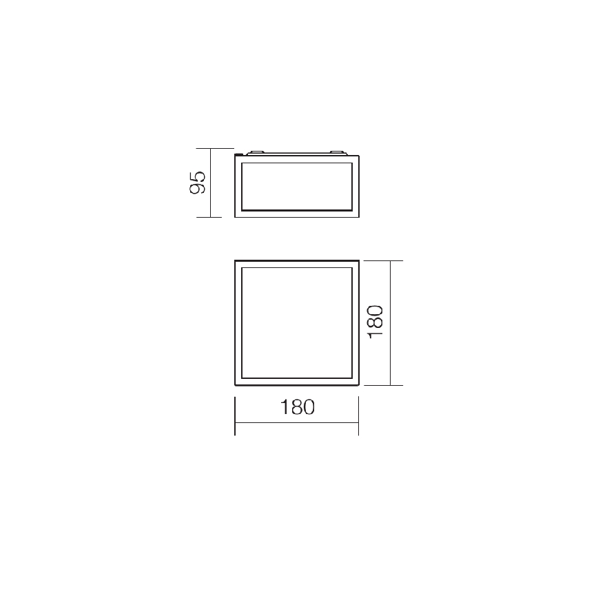 Redo 01-1236 - EGO LED Bathroom Ceiling Light LED/12W/230V IP44, Polished Chrome