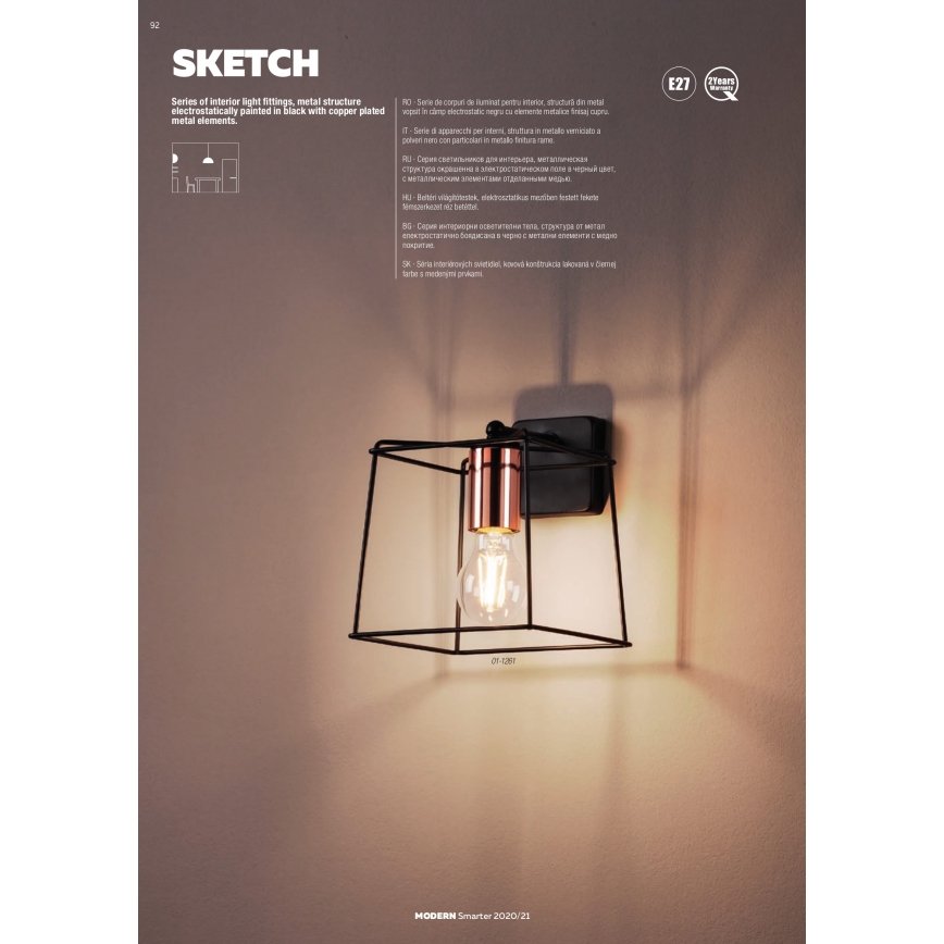 Redo 01-1265 - Chandelier on a string SKETCH 3xE27/42W/230V spider